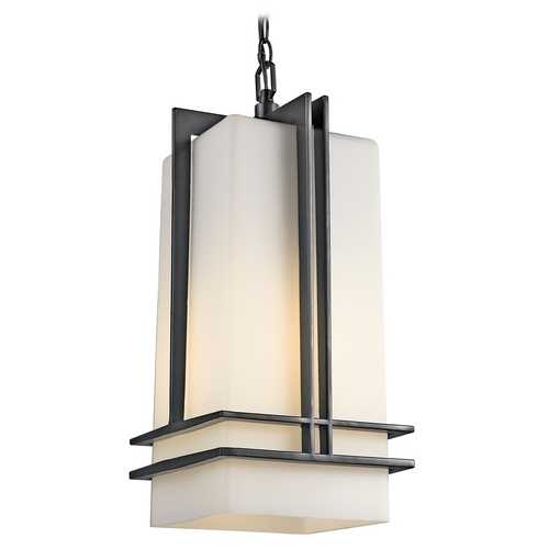 Kichler Lighting Tremillo 17-Inch Outdoor Hanging Light in Black by Kichler Lighting 49205BK