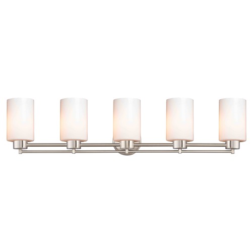 Design Classics Lighting Satin Nickel Bathroom Light 706-09 GL1024C