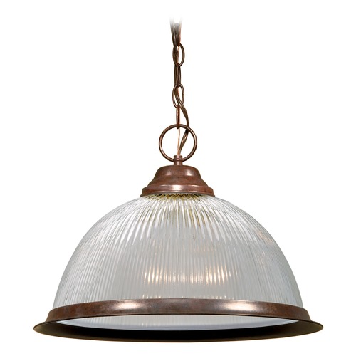 Prismatic Glass Pendant Bronze by Nuvo Lighting