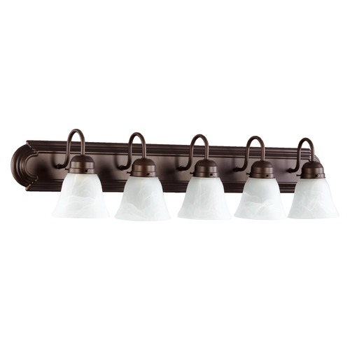 Quorum Lighting Oiled Bronze Bathroom Light by Quorum Lighting 5094-5-186