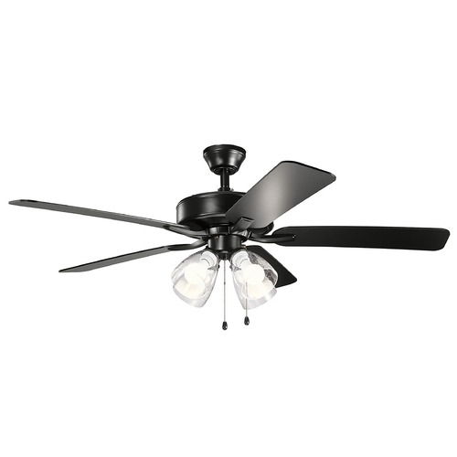 Kichler Lighting Basics Pro Premier 52-Inch LED Fan in Satin Black by Kichler Lighting 330016SBKS