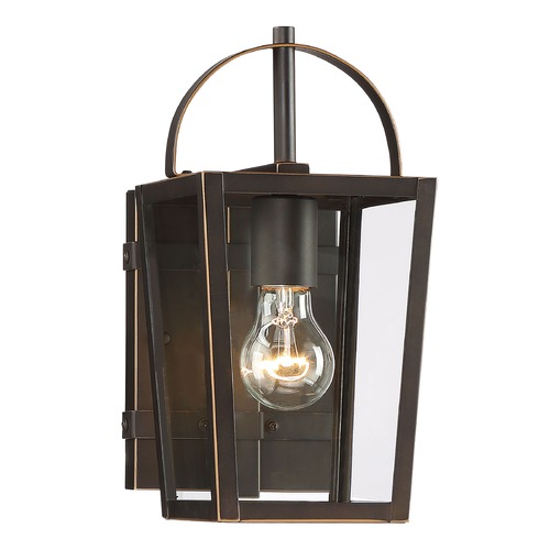 Minka Lavery Minka Lavery Rangeline Oil Rubbed Bronze with Gold Highlights Outdoor Wall Light 72721-143C