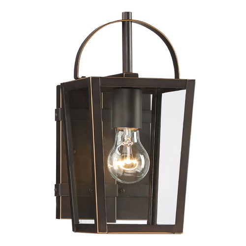 Rangeline Oil Rubbed Bronze with Gold Highlights Outdoor Wall Light by Minka Lavery
