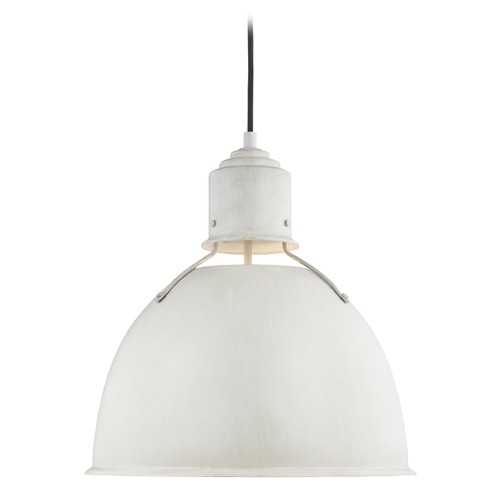 Visual Comfort Studio Collection Huey 15-Inch Antique White Cord Hun Pendant by Visual Comfort Studio 6680301-817