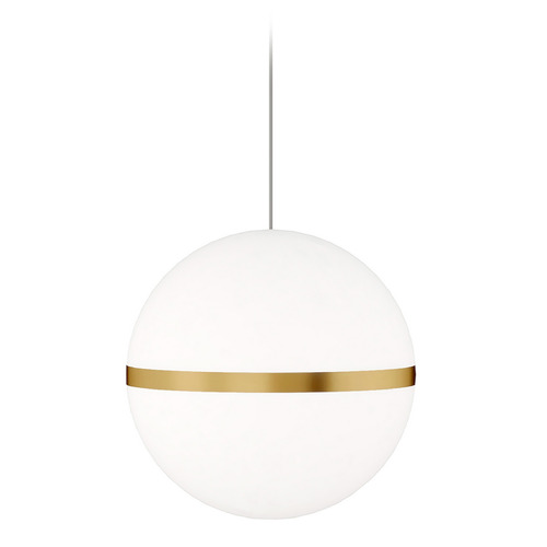 Visual Comfort Modern Collection Hanea LED Freejack Pendant in Natural Brass by Visual Comfort Modern 700FJHNENB-LEDS930