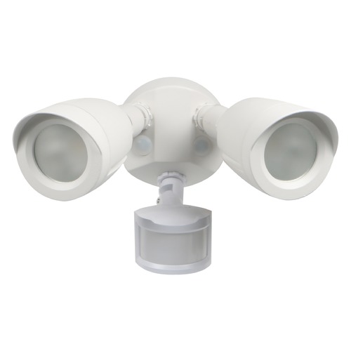 20W LED Bullet Security Light w/Motion Sensor and Photocell White 4000K by Satco Lighting