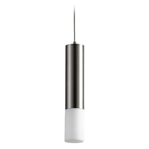 Oxygen Opus Glass LED Pendant in Satin Nickel by Oxygen Lighting 3-654-124