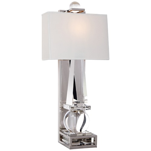 Visual Comfort Signature Collection E.F. Chapman Paladin Obelisk Sconce in Nickel by Visual Comfort Signature CHD2262CGPNPL