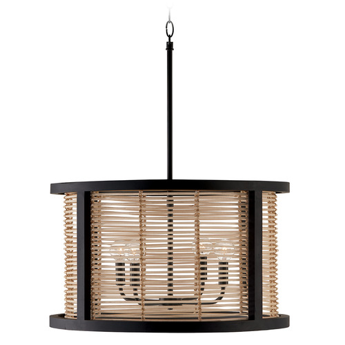 Capital Lighting Rico 22-Inch Pendant in Flat Black by Capital Lighting 344061FK