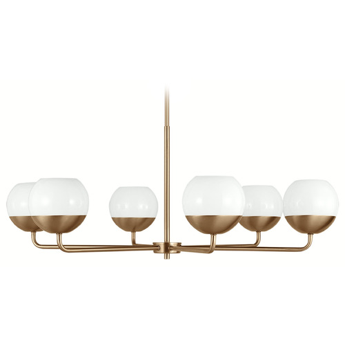 Visual Comfort Studio Collection Alvin Satin Brass Chandelier