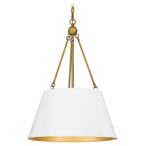 Aberdale 18.50-Inch Pendant in White Lustre by Quoizel Lighting
