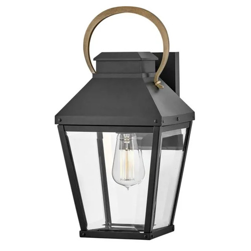 Hinkley Dawson Medium Outdoor Wall Light in Black & Bronze by Hinkley Lighting 17500BK