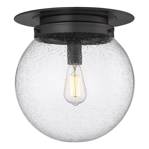 Z-Lite Calhoun Matte Black Flushmount Light