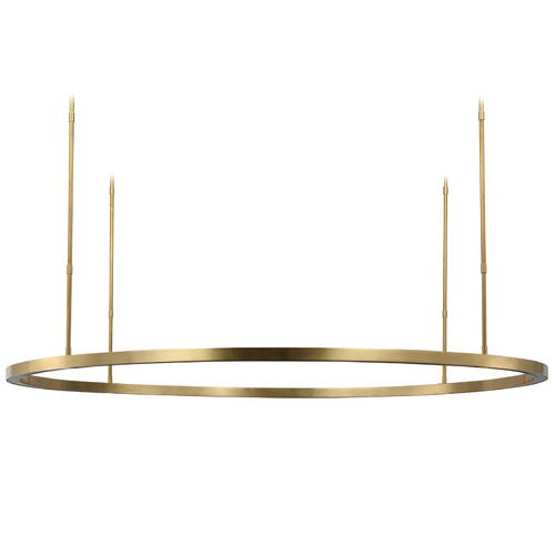 Visual Comfort Modern Collection Stagger Hand Rubbed Antique Brass LED Pendant Light