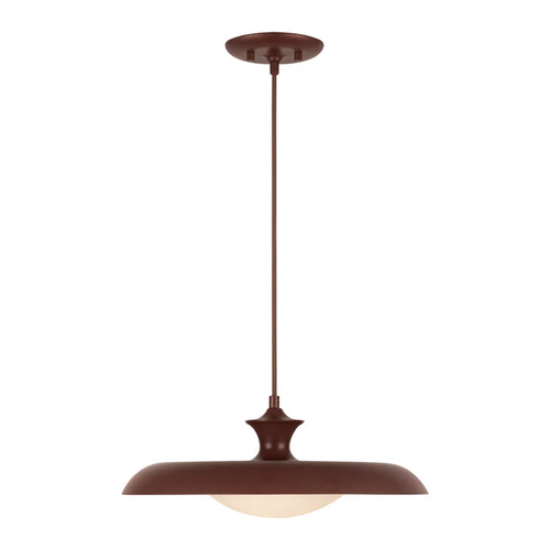Alora Lighting Minori Burgundy Pendant Light with Bowl / Dome Shade