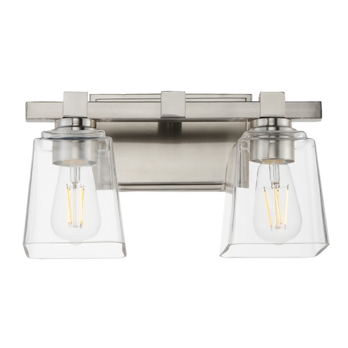 Maxim Lighting Maxim Lighting Cubos Satin Nickel Bathroom Light 21382CLSN