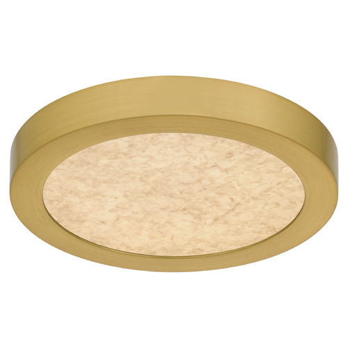 Quoizel Lighting Outskirts Brushed Gold LED Flushmount Light