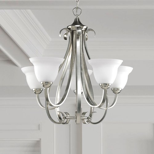 Torino 26.13-Inch Chandelier in Brushed Nickel by Progress Lighting