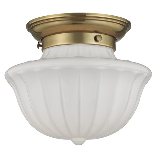 Hudson Valley Lighting Dutchess Flush Mount in Aged Brass by Hudson Valley Lighting 5009F-AGB