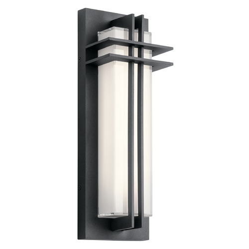 Kichler Lighting Manhattan 16-Inch LED Outdoor Wall Light in Textured Black by Kichler Lighting 49297BKTLED