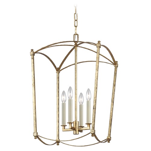 Visual Comfort Studio Collection Thayer Antique Gild Pendant by Visual Comfort Studio F3322/4ADB