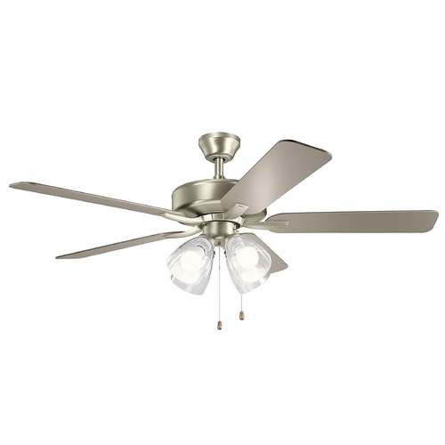 Kichler Lighting Basics Pro Premier 52-Inch LED Fan in Brushed Nickel by Kichler Lighting 330016NIS