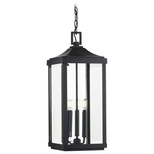 Progress Lighting Gibbes Street 3-Light Hanging Lantern in Textured Black by Progress Lighting P550004-031