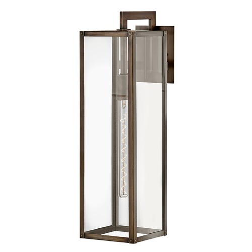 Max Large Outdoor Wall Mount Lantern in Bronze by Hinkley Lighting