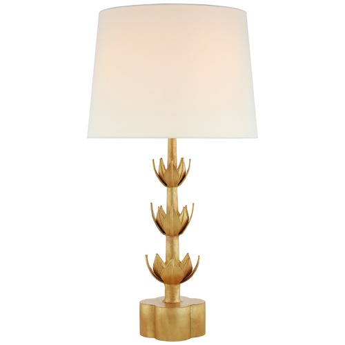 Julie Neill Alberto Triple Table Lamp in Gold Leaf by Visual Comfort Signature