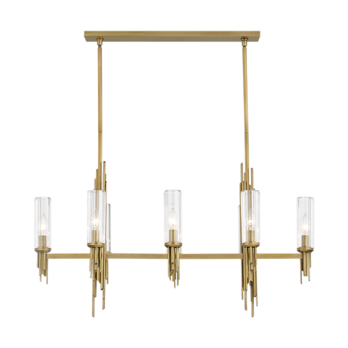 Alora Lighting Elisa Carlucci Torres Vintage Brass Island Light