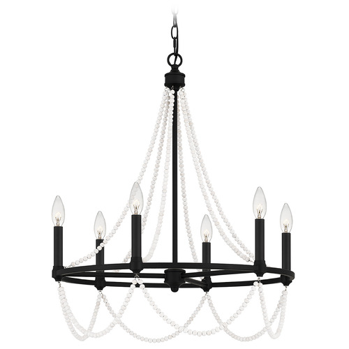 Quoizel Lighting Brigitta 24.25-Inch Chandelier in Matte Black by Quoizel Lighting BGA5021MBK