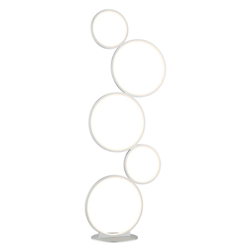 Fedora 44.75-Inch LED Floor Lamp in Silver by Lite Source Lighting