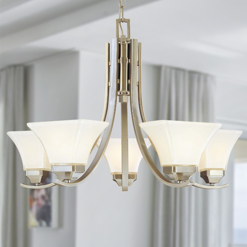 Agilis 5-Light Chandelier in Brushed Nickel by Minka Lavery