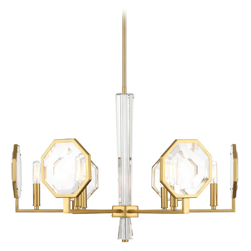 Savoy House Lighting Leighton Warm Brass Chandelier