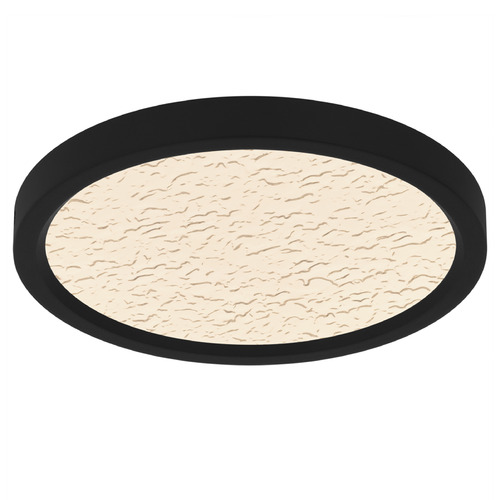 Quoizel Lighting Outskirts Earth Black LED Flushmount Light