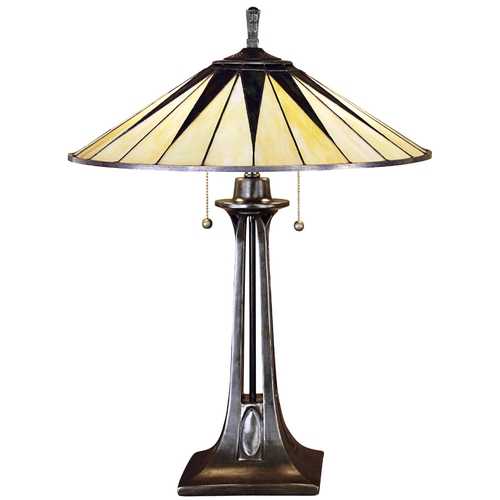 Quoizel Lighting Gotham Vintage Bronze Table Lamp with Conical Shade