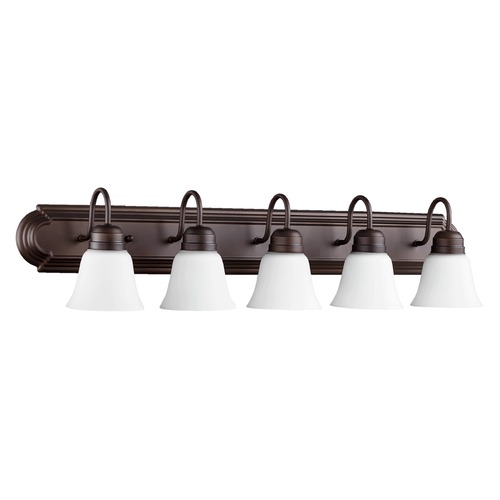 Oiled Bronze Bathroom Light by Quorum Lighting
