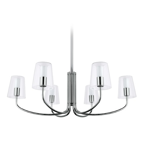 Noventa Chrome LED Chandelier by Eglo Lighting