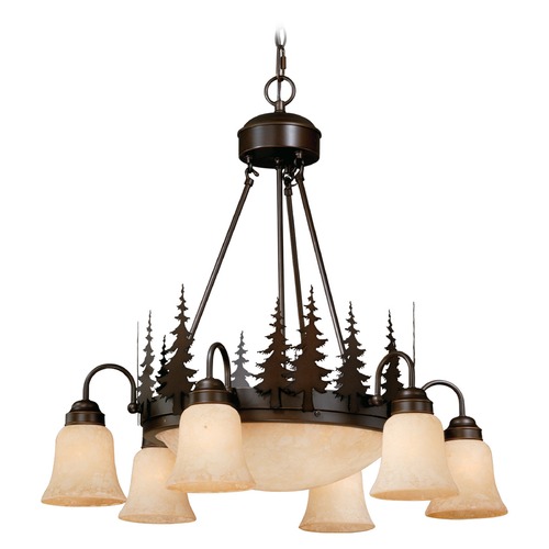Yosemite Burnished Bronze Chandelier by Vaxcel Lighting
