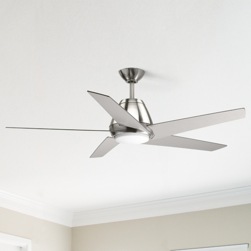 Gust Brushed Nickel LED Ceiling Fan by Progress Lighting