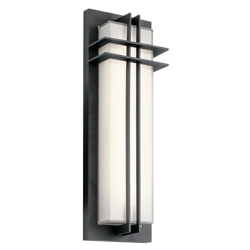 Kichler Lighting Manhattan 22-Inch LED Outdoor Wall Light in Textured Black by Kichler Lighting 49298BKTLED