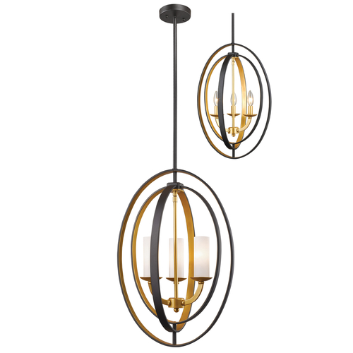 Z-Lite Ashling Bronze Gold Pendant by Z-Lite 6004-3S-BZGD