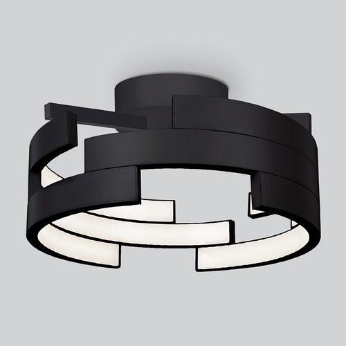 modern black flush mount light