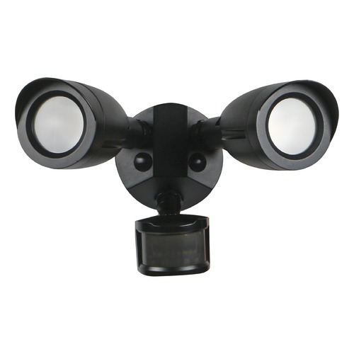 20W LED Bullet Security Light w/Motion Sensor & Photocell Black 4000K by Satco Lighting