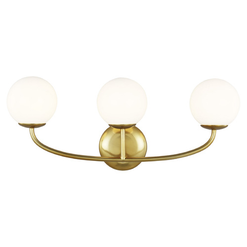 Visual Comfort Studio Collection Aerin Galassia Burnished Brass LED Bathroom Light