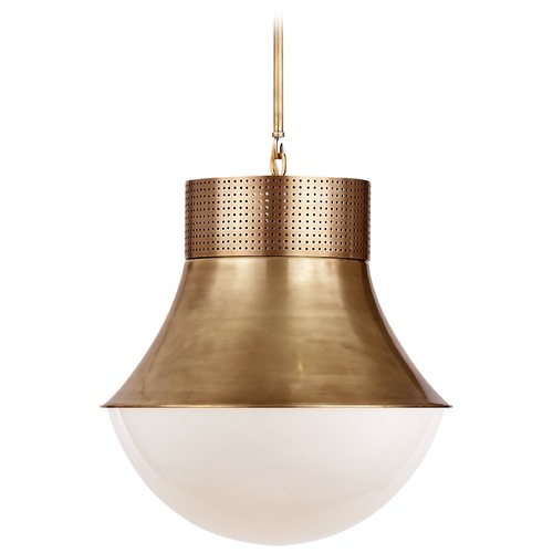 Visual Comfort Signature Collection Kelly Wearstler Precision Large Pendant in Brass by Visual Comfort Signature KW5223ABWG