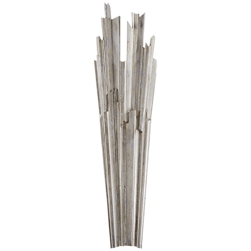 E.F. Chapman Claymore Tall Sconce in Silver Leaf by Visual Comfort Signature