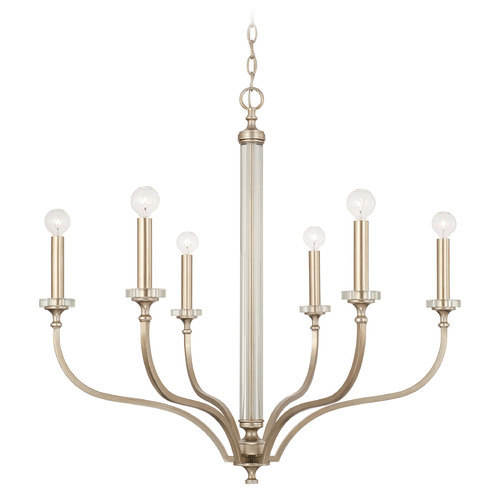 Breigh 32-Inch Chandelier in Brushed Champagne by Capital Lighting