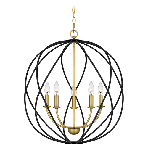 Bryn 24-Inch Pendant in Aged Brass by Quoizel Lighting