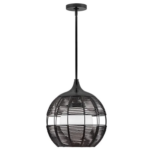 Maddox Outdoor Pendant in Black by Hinkley Lighting